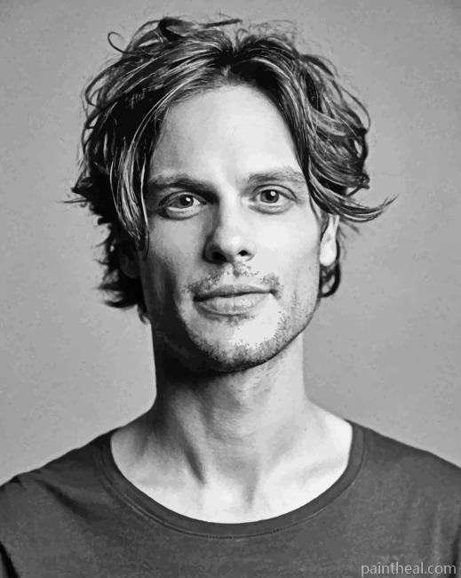 Matthew Gray Gubler Portrait Painting By Numbers Kits