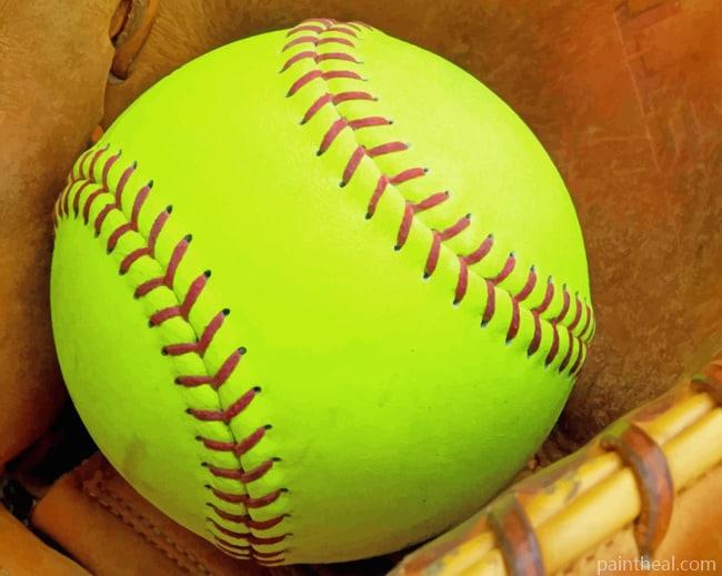 Softball Painting By Numbers Kits