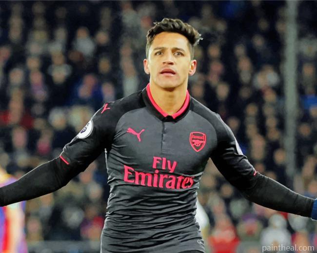 Alexis Sanchez Arsenal Painting By Numbers Kits