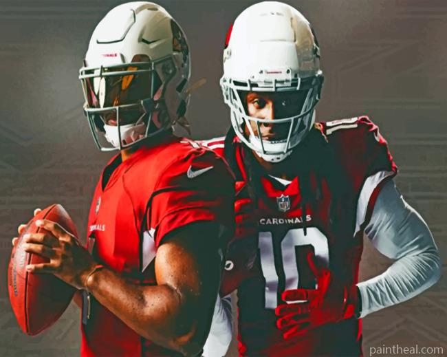 Red Arizona Cardinals Painting By Numbers Kits