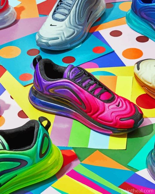 Colorful Shoes Painting By Numbers Kits
