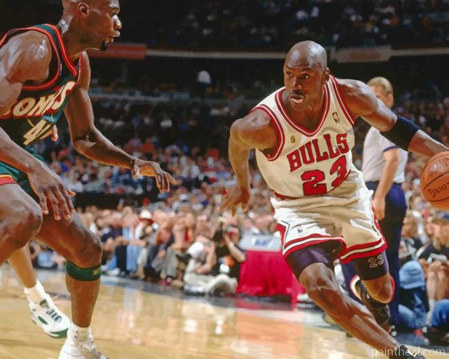 Micheal Jordan Nba Legend Painting By Numbers Kits