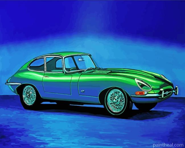 Green Jaguar Painting By Numbers Kits
