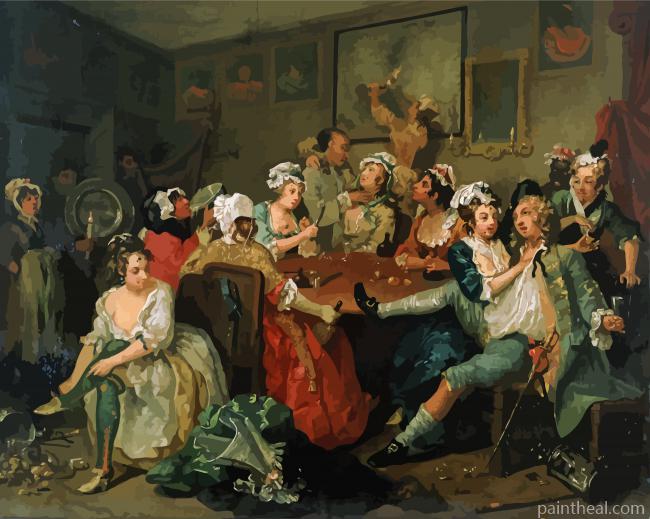 A Rake's Progress By Hogarth Painting By Numbers Kits