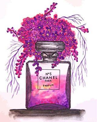 Purple Chanel Perfume Painting By Numbers Kits