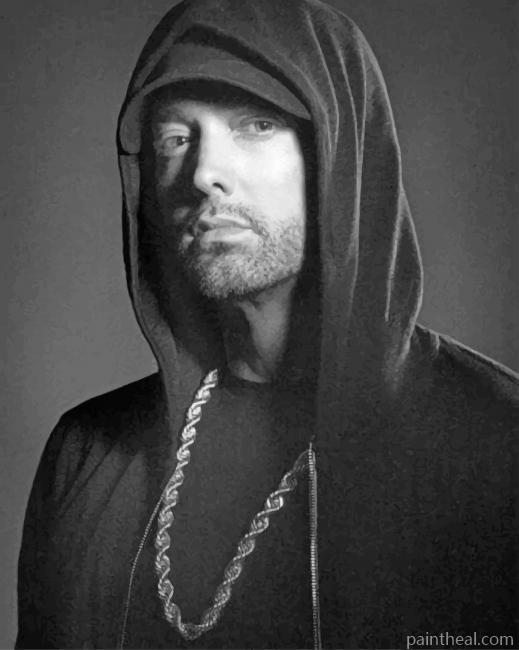 Eminem Black and White Painting By Numbers Kits