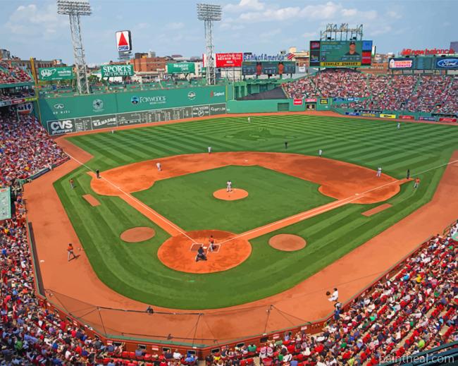 Baseball Fenway Park Painting By Numbers Kits