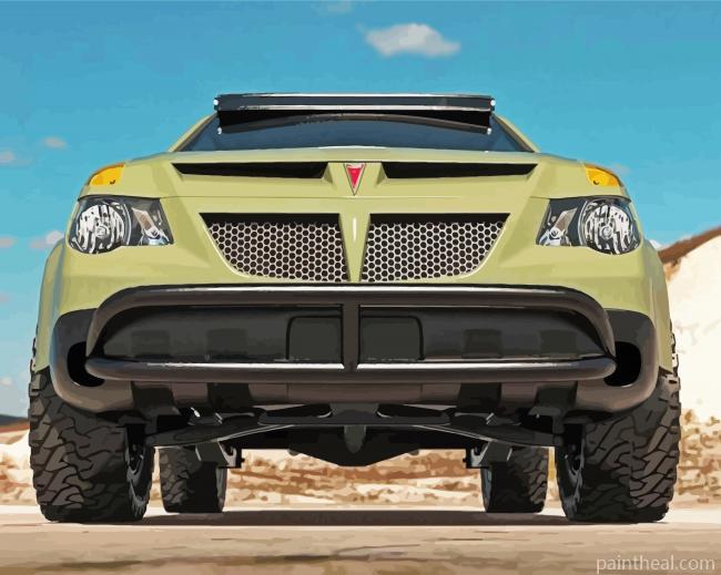 Green Military Pontiac Aztek Painting By Numbers Kits