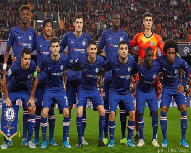 Chelsea Team Painting By Numbers Kits