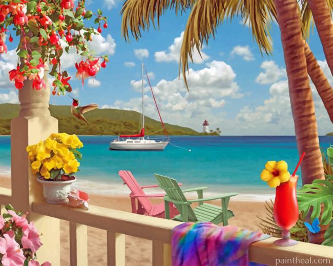 Tropical Paradise Painting By Numbers Kits