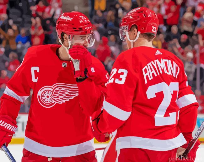 Detroit Red Wings Players Painting By Numbers Kits