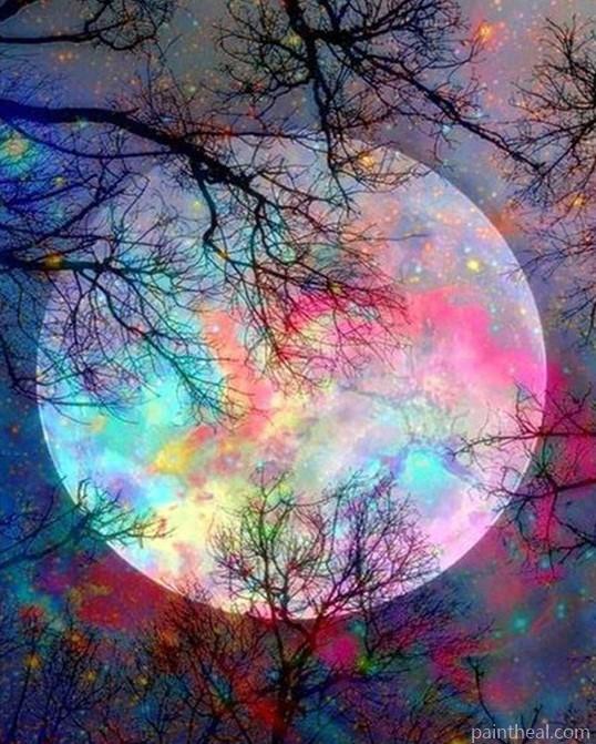 Fantasy Moon Painting By Numbers Kits