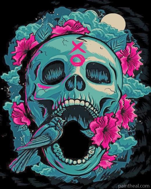 Skull Art Painting By Numbers Kits