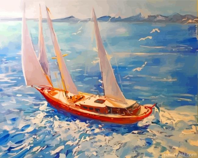 Sailing Yacht Painting By Numbers Kits