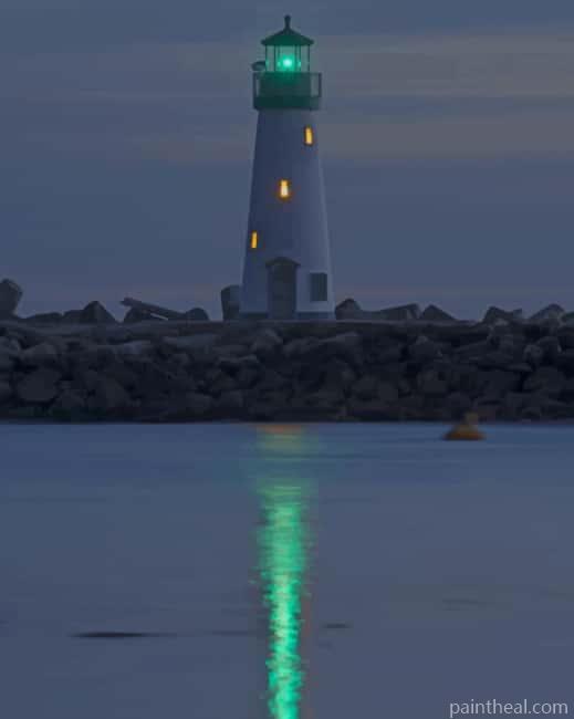Walton Lighthouse In Santa Cruz California NEW Painting By Numbers Kits