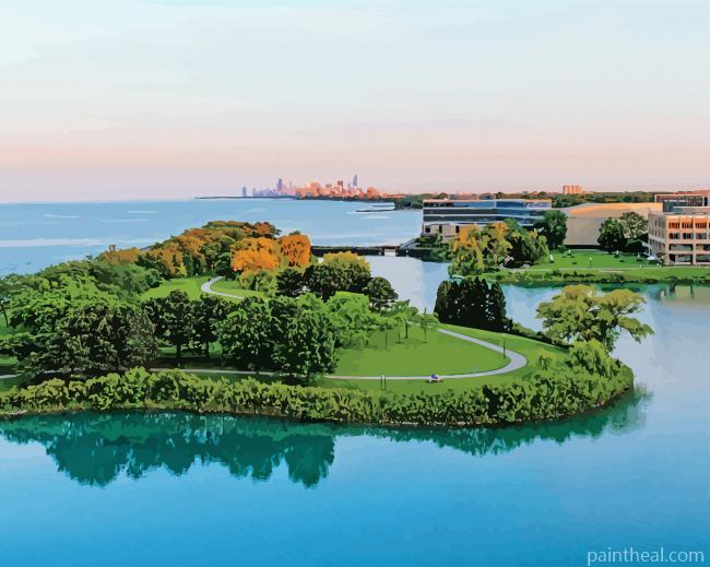Northwestern University Seascape Painting By Numbers Kits