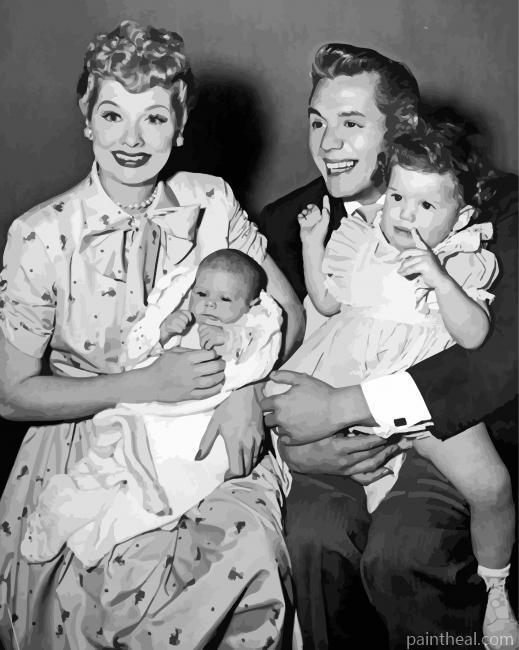 Lucy and Desi and Their Babies Painting By Numbers Kits