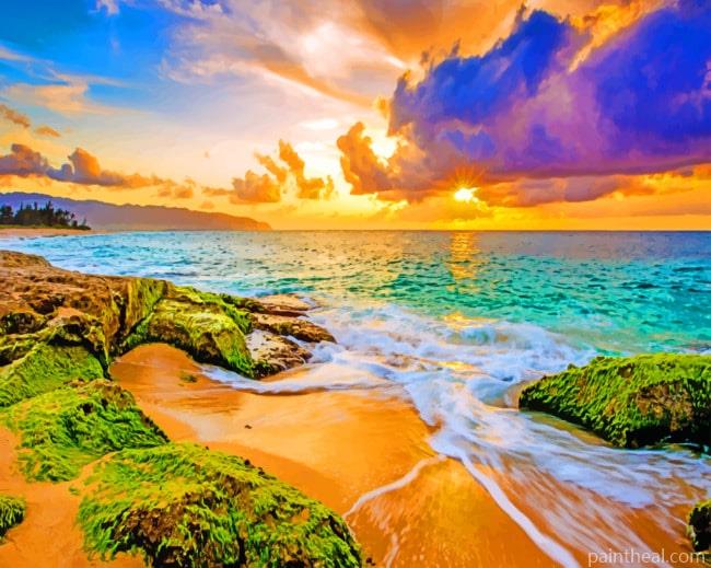 Hawaiian Sunset Painting By Numbers Kits