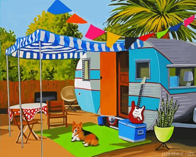 Aesthetic Caravan Painting By Numbers Kits