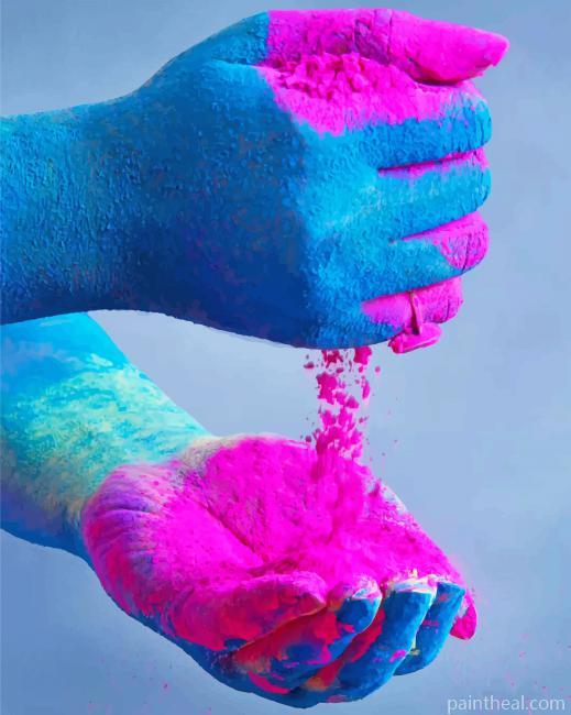 Holi Color Painting By Numbers Kits