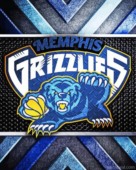 Memphis Grizzlies Art Painting By Numbers Kits