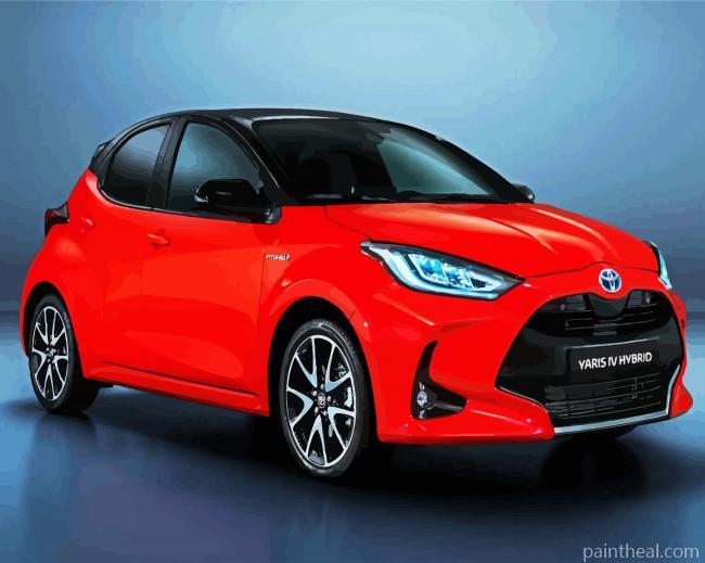 Toyota Yaris Painting By Numbers Kits