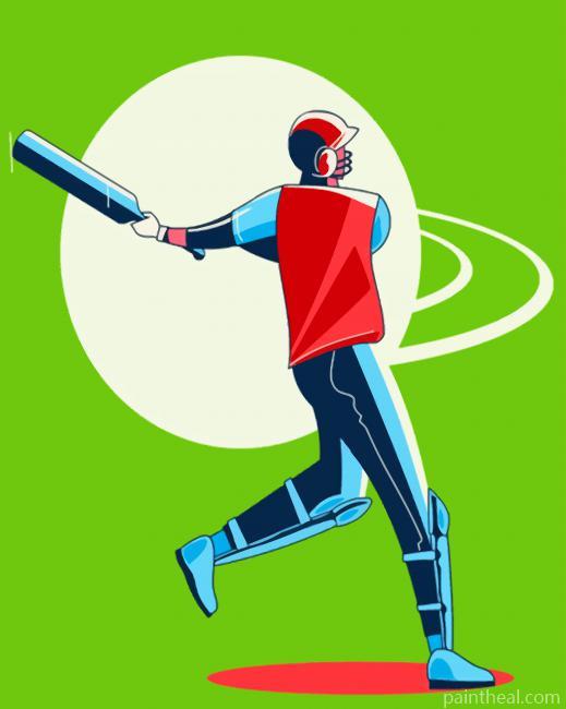 Cricket Illustration Painting By Numbers Kits