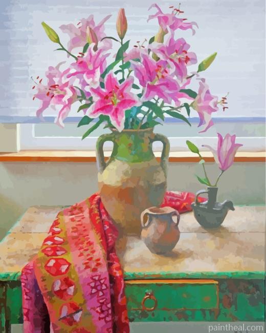 Still Life With Lilies Painting By Numbers Kits