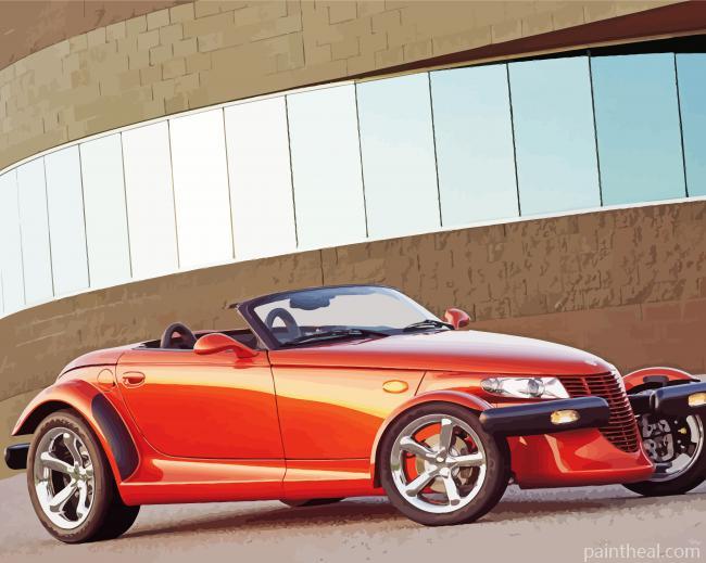 Orange Plymouth Prowler Painting By Numbers Kits