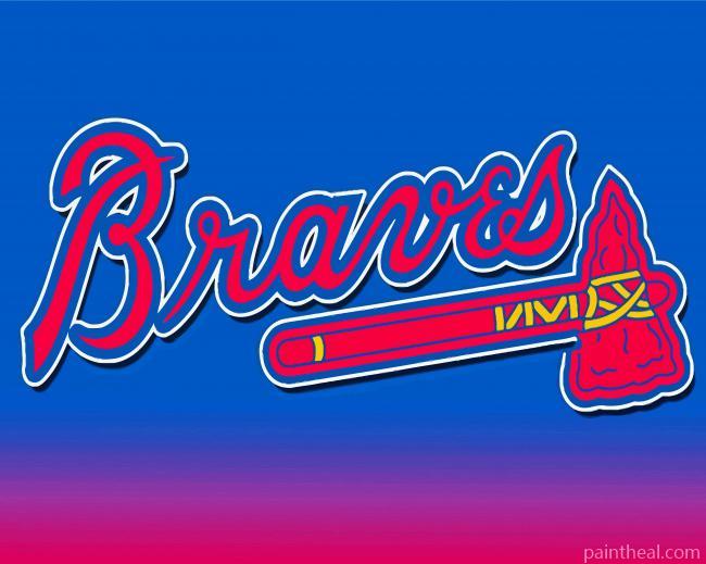 Atlanta Braves Logo Painting By Numbers Kits