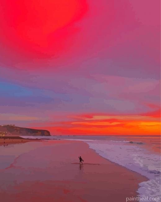 Dana Point California At Sunset Painting By Numbers Kits