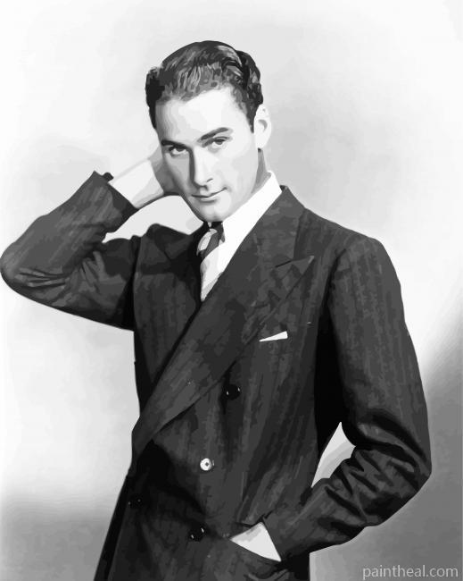 American Actor Errol Flynn Painting By Numbers Kits