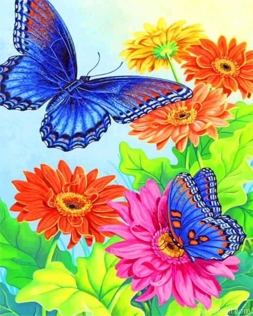 Flowers And Butterflies NEW Painting By Numbers Kits