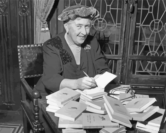 Writer Agatha Christie Painting By Numbers Kits