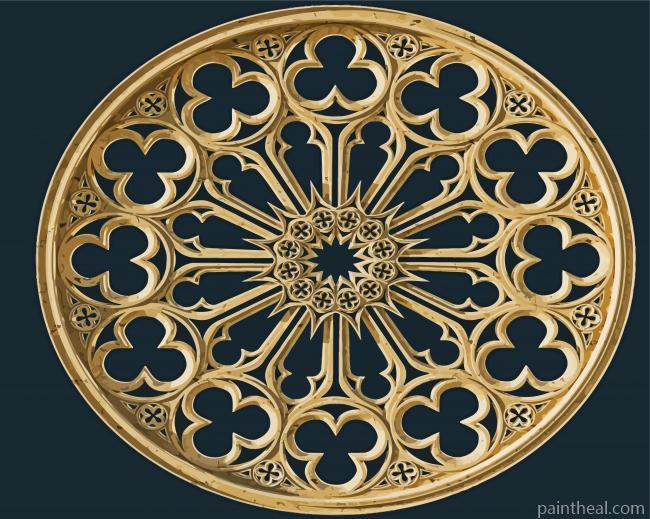 Rose Window Painting By Numbers Kits