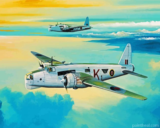 Vickers Wellington Planes Painting By Numbers Kits