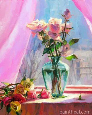 Roses Glass Painting By Numbers Kits