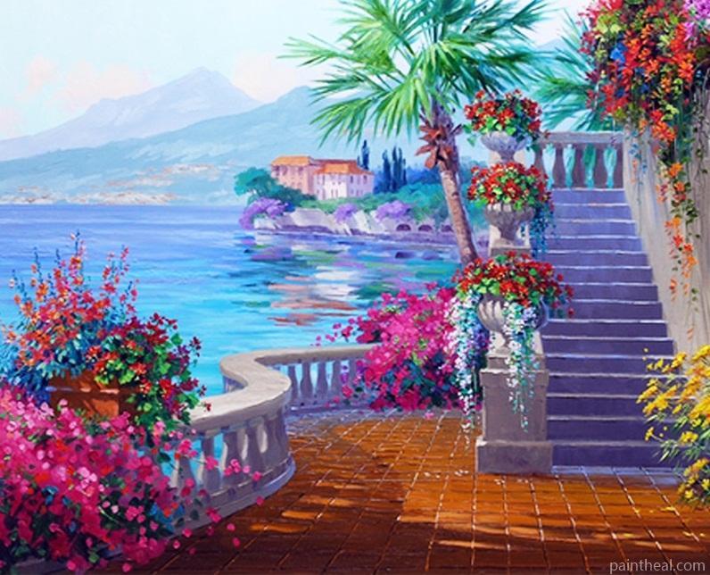 Seaside Home Wall Painting DIY Painting By Numbers Kits