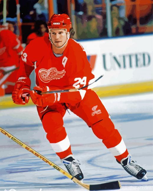 Detroit Red Wings Joe Kocur Painting By Numbers Kits