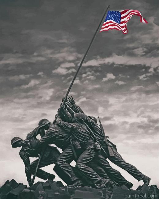 Jima Memorial Virginia Painting By Numbers Kits
