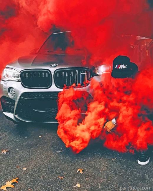 Bmw Smoke Painting By Numbers Kits