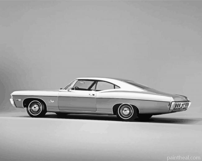 Grey Chevrolet Impala Painting By Numbers Kits