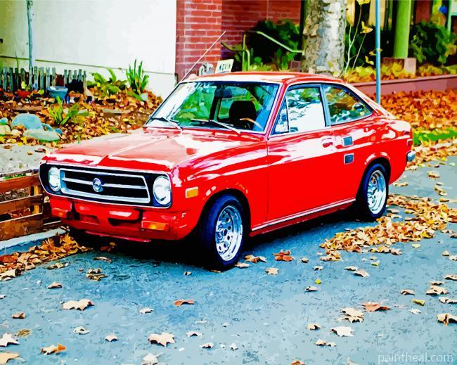 Red Classic Datsun Painting By Numbers Kits