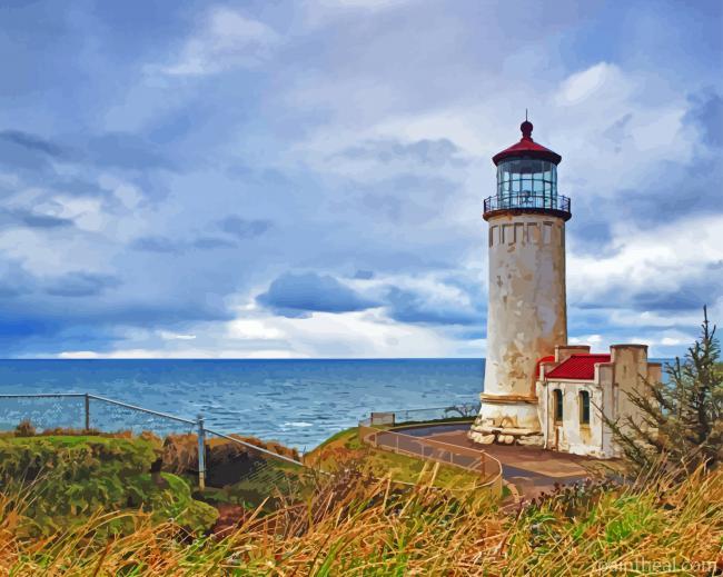 Aesthetic North Head Lighthouse Building Painting By Numbers Kits