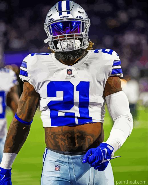 Ezekiel Elliott Player Painting By Numbers Kits
