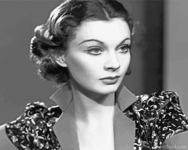 Monochrome Vivien Leigh Painting By Numbers Kits