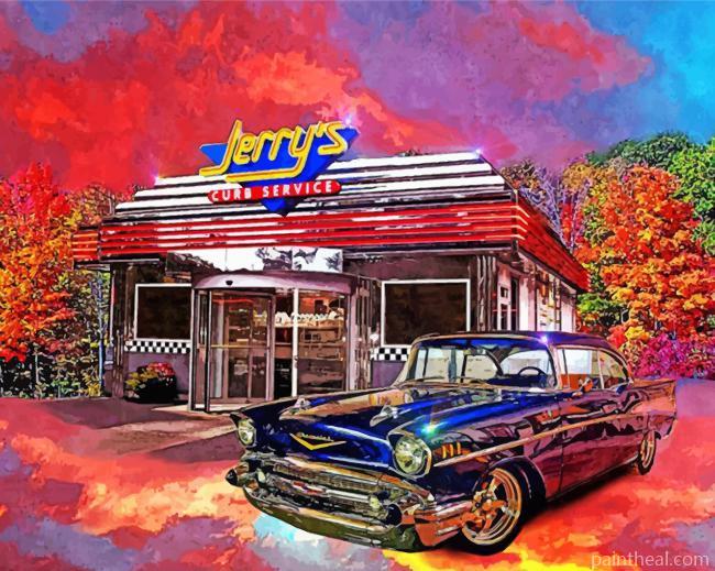Vintage Car Painting By Numbers Kits