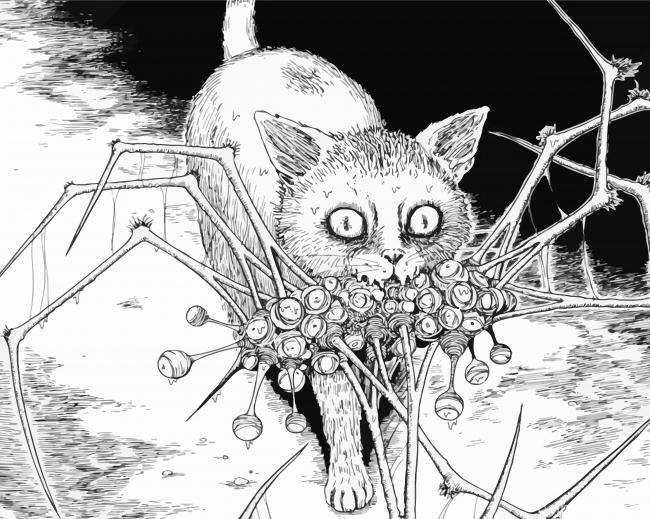 Soichi Beloved Pet Junji Ito Art Painting By Numbers Kits