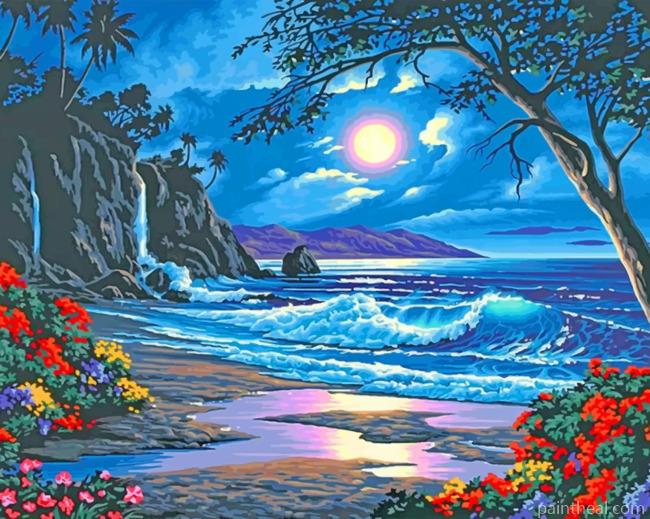 Beachside Waves Island Painting By Numbers Kits