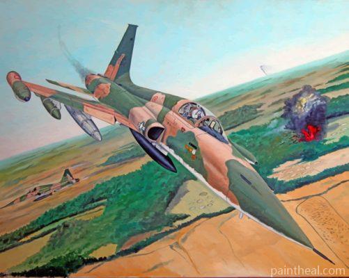 Military Aircraft Painting By Numbers Kits